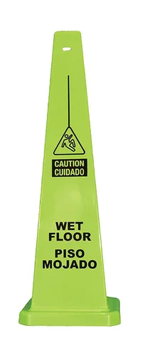 Miniatura 2 de Cortina Lamba 25" Cone "Safety First" Español, 03-600-07, Amarillo 25" amarillo.