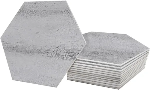 Miniatura 10 de Avant Decor 30 azulejos Textura de piedra hexagonal compuesta de piedra Pelar y pegar cocina en muro para pegar en la pared, fácil instalación