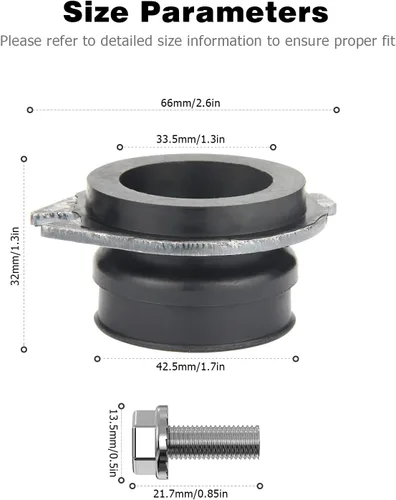 Miniatura 6 de Piezas de eliminación de basura para Insinkerator, 75499 Piezas de repuesto de acoplador flexible compatibles con Insinkerator Anti-Vibración