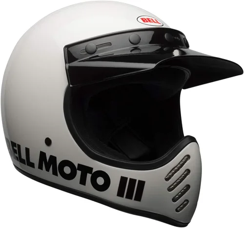 Miniatura 2 de Casco Bell Moto-3, Blanco Clásico, Mediano