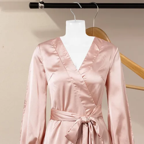 Miniatura 3 de Colgador de ropa de torso de maniquí femenino de 5 piezas para mostrar trajes de baño, vestidos y blusas, plástico ligero y confiable con gancho