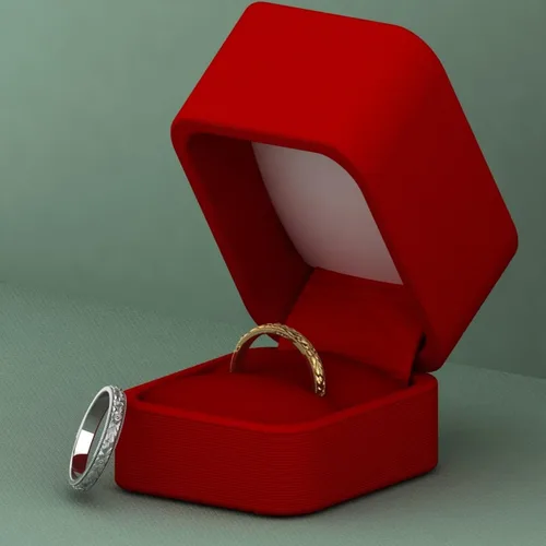 Miniatura 5 de Anillo de boda grabado con filigrana victoriana de 0.118 in hecho a mano