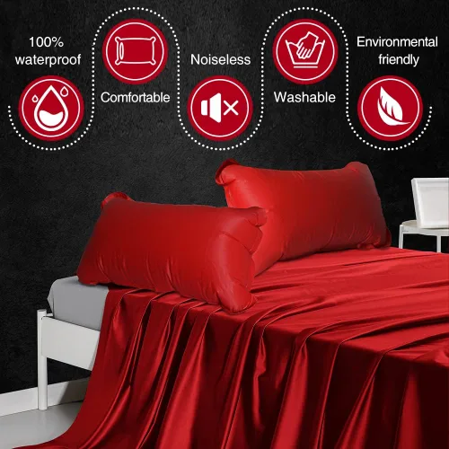 Miniatura 3 de Sábanas planas impermeables con almohada inflable, protector de colchón para aceites esenciales, masaje, spa, cómodas y fáciles de limpiar