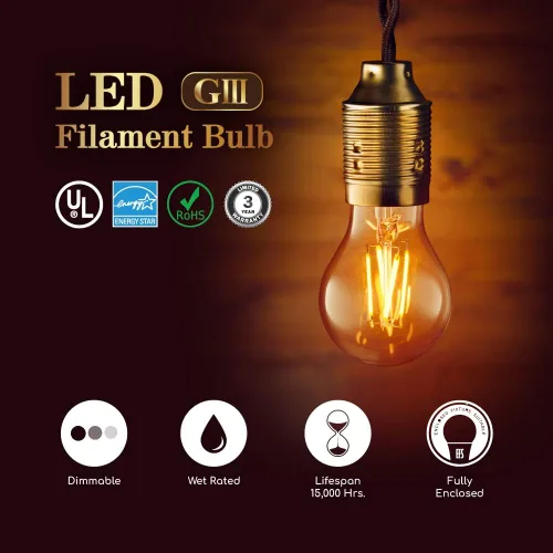 Miniatura 4 de Euri Lighting VA15-3020e-4 LED regulable A15, 4.5 W (50 W igual) blanco cálido (2700 K), 450 lm, 80CRI, vidrio transparente, ángulo de haz de 320°