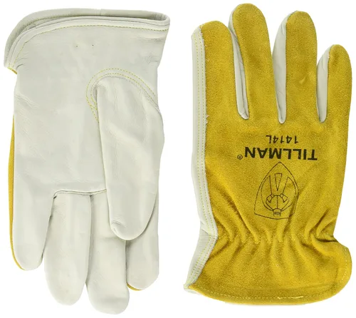 Miniatura 2 de Tillman Guantes de soldadura TrueFit TIG TrueFit TIG medianos de 11 pulgadas con puño corto y punto de bloqueo de hilo de Kevlar Dupont (granel)