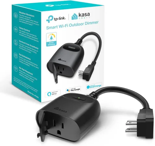 Miniatura 6 de Kasa - Enchufe inteligente para exteriores, temporizador de salida Wi-Fi para el hogar inteligente, carga máxima de 15 A/1875 W, resistencia a