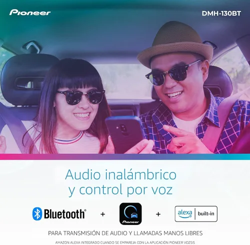 Miniatura 3 de Pioneer DMH-130BT 6.8" Pantalla táctil resistiva, Doble Din – Bluetooth, Cámara de respaldo, USB, FLAC, Radio AM/FM, Chasis corto, Salida de 50W x