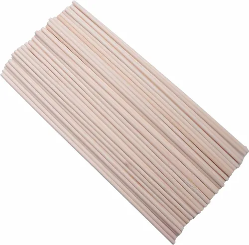Miniatura 5 de 60 varillas de madera de 4 pulgadas de madera natural sin terminar para proyectos de manualidades, decoración del hogar, decoración del hogar