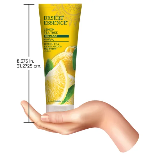 Miniatura 7 de Desert Essence Champú Organics para el cuidado del cabello, árbol de té de limón, 8 onzas