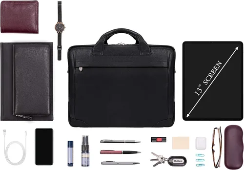 Miniatura 9 de McKlein EE. UU. Gresham litigator portafolios de piel, 15.4" Laptop Case de la serie S