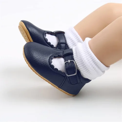 Miniatura 60 de RVROVIC Mocasines de princesa para bebé, zapatos brillantes de Mary Jane, zapatos de cuna de suela suave y ligera de primera calidad, zapatos