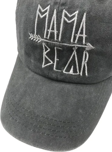 Miniatura 2 de Gorra de béisbol con diseño de Mama Bear para mujer, estilo vintage