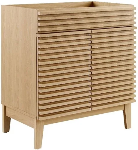 Miniatura 20 de Modway Render 23.5" tocador de baño en nogal (lavabo no incluido)