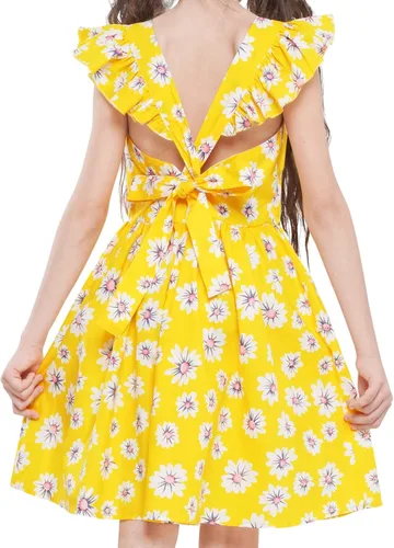 Miniatura 299 de Vestido de verano para niña, de algodón, con diseño floral