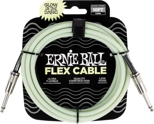 Miniatura 5 de Ernie Ball - Cable de instrumento flex recto/recto 10 pies - Negro (P06434)