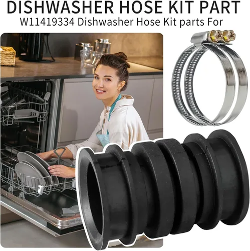 Miniatura 5 de W11419334 Kit de manguera de lavavajillas para Whirlpool Jenn-Air KitchenAid Maytag Kenmore AP6981352 4960330 W11250985 PS12745538 EAP12745538 Bomba