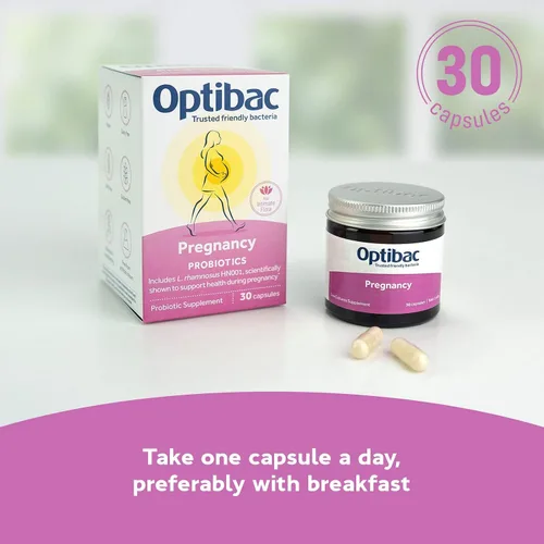 Miniatura 5 de Optibac Probiotics Embarazo - Probiótico vegano para mujeres embarazadas y lactantes para apoyar la salud intestinal, inmune y vaginal, 12 mil