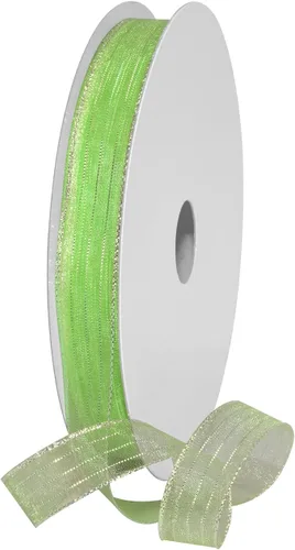 Miniatura 14 de Morex Ribbon Harmony Metallic, envoltura de regalos, decoración de boda, lazos, brillo brillante, 5/8" x 50 yardas, aguamarina