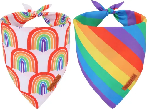 Miniatura 19 de ADOGGYGO Bandana de Navidad para perros, bufanda para mascotas, babero, pañuelo, tela premium duradera, varios tamaños disponibles, disfraces