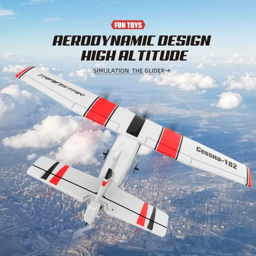 Miniatura 5 de Avión RC, avión RC, 2.4 GHz, 2 canales RTF RC con giroscopio de 3 ejes para principiantes, juguetes fáciles de acelerar con 2 baterías adicionales