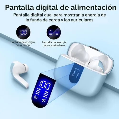 Miniatura 2 de TAGRY Auriculares Bluetooth Auriculares Inalámbricos Verdaderos Auriculares 60H Reproducción Pantalla LED de Energía Audífonos con Estuche de Carga