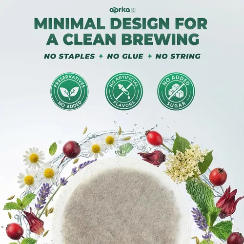 Miniatura 6 de AprikaLife - Té de hierbas para calmar y relajar con manzanilla, menta y lavanda - 60 bolsas de té. Deliciosa mezcla de hierbas para una experiencia