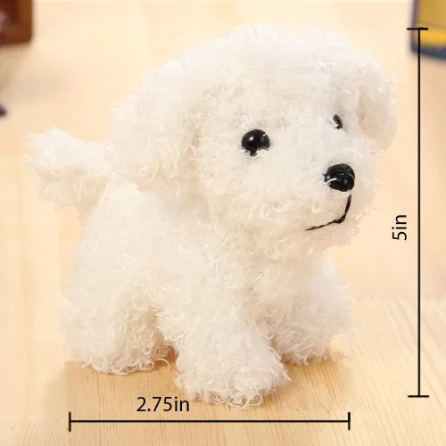 Miniatura 3 de Lindo Llavero de Animal de Peluche Perro, Animal de Peluche Suave, Accesorio de Moda, Clips para Mochila, Regalo para Jardín de Infantes, Colgante