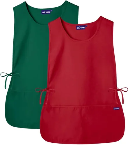 Miniatura 17 de Sivvan Delantal unisex - Delantal Cobbler 2-Pack Azul real
