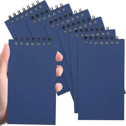 Miniatura 15 de Tenceur 100 piezas de cuadernos de bolsillo pequeños a granel, 3 x 5 pulgadas, cuadernos de notas en espiral mini con tapa superior, cuadernos