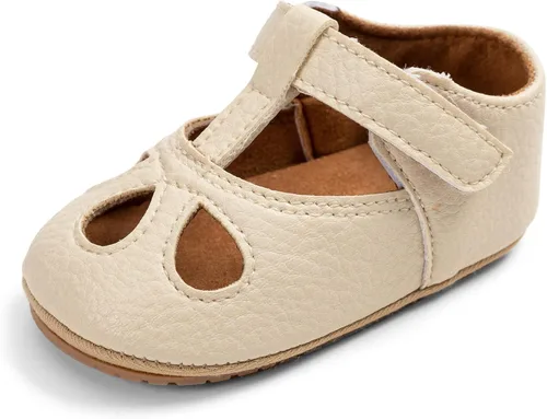 Miniatura 140 de RVROVIC Mocasines de princesa para bebé, zapatos brillantes de Mary Jane, zapatos de cuna de suela suave y ligera de primera calidad, zapatos