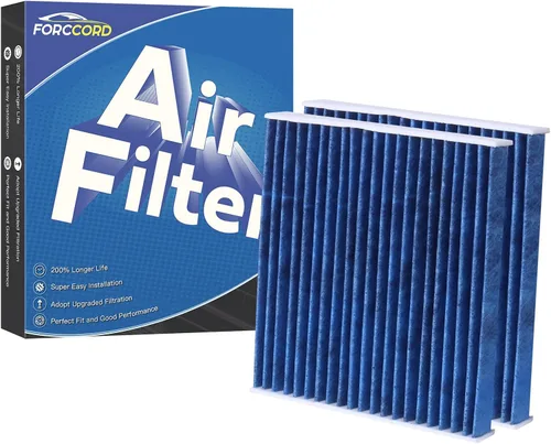 Paquete de 2 filtros de aire de cabina HEPA para Toyota Camry/Corolla/4Runner Sienna Tundra RAV4 Lexus RX350 activado CF10285 accesorios de repuesto