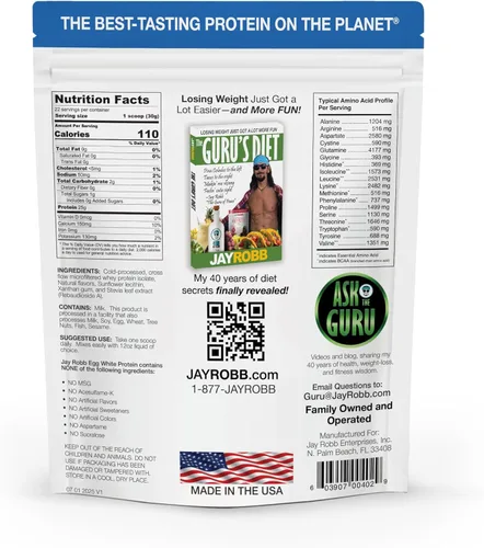Miniatura 2 de JAYROBB - Proteína de clara de huevo en polvo, baja en carbohidratos, keto, vegetariana, sin gluten, sin lactosa, sin azúcar añadido, sin grasa, sin