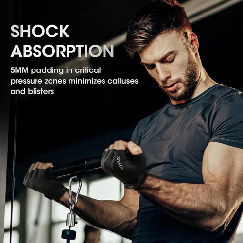 Miniatura 2 de Guantes de entrenamiento para hombres y mujeres, guantes de levantamiento de pesas para ejercicio, entrenamiento de gimnasio, fitness, transpirables