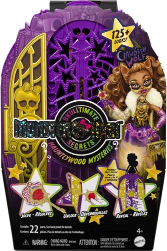 Miniatura 2 de Monster High Skulltimate Secrets - Juego de muñecas y accesorios, Hauntlywood Mysteries Clawdeen Wolf con armario revelador y más de 19 sorpresas