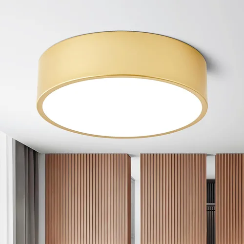 Miniatura 10 de Lámpara LED Regulable de Montaje Empotrado Cerca del Techo, Accesorio de Iluminación de Sala de Estar, Lámparas de Techo Redondas Blancas Modernas