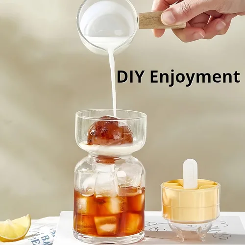 Miniatura 6 de Paquete de 4 moldes de paletas para paletas para niños, juego de moldes de silicona para hacer paletas de helados, moldes de bricolaje para helados