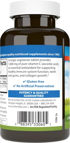 Miniatura 3 de Carlson - Vitamina C 1,000 mg, 100