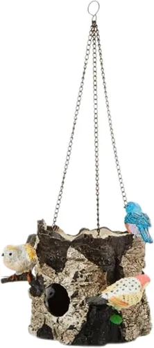 Spoontiques - Birdhouse - Decoración de jardín - Casa decorativa para pájaros para decoración de patio y jardín - Novedad colgante para patio al