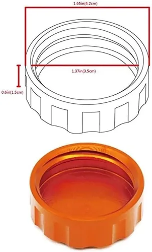Miniatura 3 de Guard fluid reservoir For FZ8 FZ 8 Motorcycle Rear brake Fluid Cylinder Master Reservoir Cover Cap Accessories