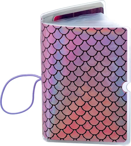 Miniatura 8 de Soporte para tarjetas de crédito para mujeres, soporte para cupones de tarjetas de fidelidad y organizador con 32 ranuras para tarjetas, Sirena