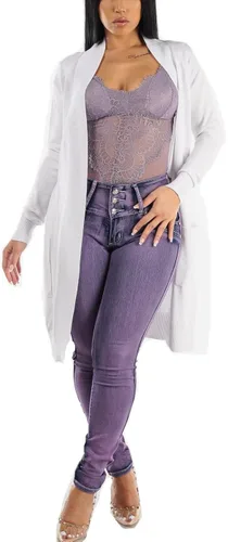Miniatura 8 de Jeans levantadores de glúteos para mujer - Jeans Levanta cola ajustados de cintura alta elásticos