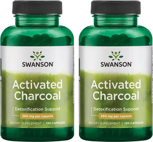 Miniatura 8 de Carbón activo 0,009 oz, 120 cápsulas de Swanson Premium, LAAM_B0047TP6D6, 1