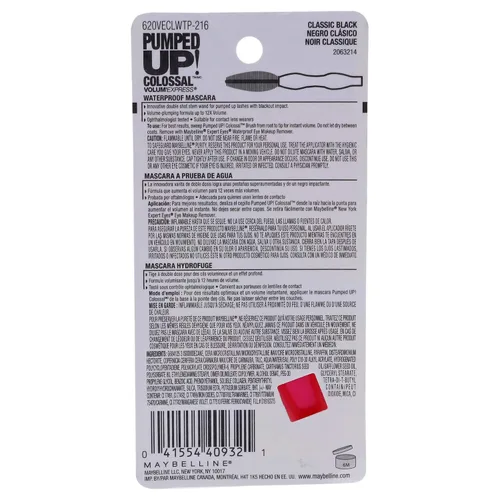Miniatura 4 de Máscara de pestañas lavable Maybelline New York, Negro clásico