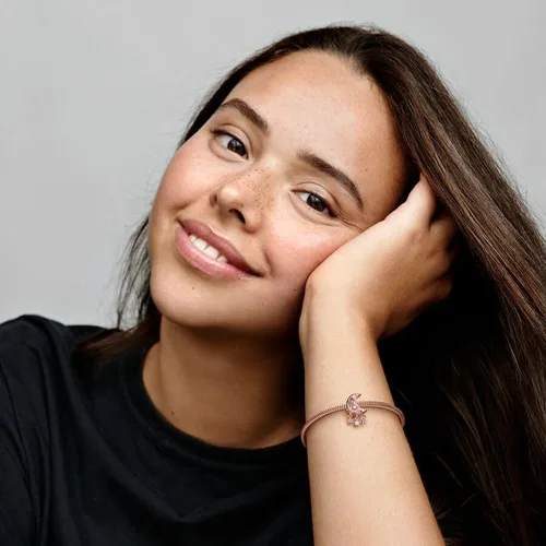 Miniatura 4 de Feitery Abalorios para pulseras y collares de plata de ley 925, dijes de cuentas para mujer con circonita cúbica, espaciador, regalos de cumpleaños