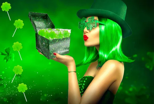 Miniatura 9 de Día de San Patricio 50 Paletas de trébol verde de 0.28 oz, chupones de dulces de trébol, recuerdo de fiesta, envueltas individualmente