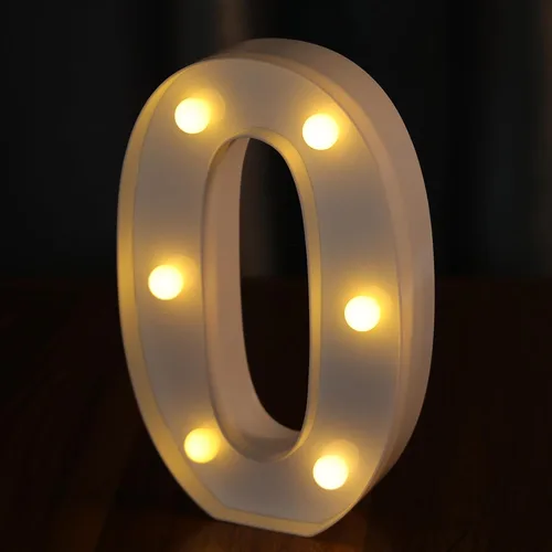 Miniatura 10 de Letras Iluminadas, Luces de Letras LED 26 del Alfabeto, Letra Iluminada Decorativa, Letras de Marquesina LED que Funcionan con Pilas para Fiesta