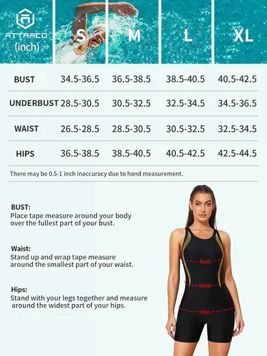 Miniatura 6 de ATTRACO Traje de baño de una pieza para mujer, traje de baño de entrenamiento atlético con espalda cruzada