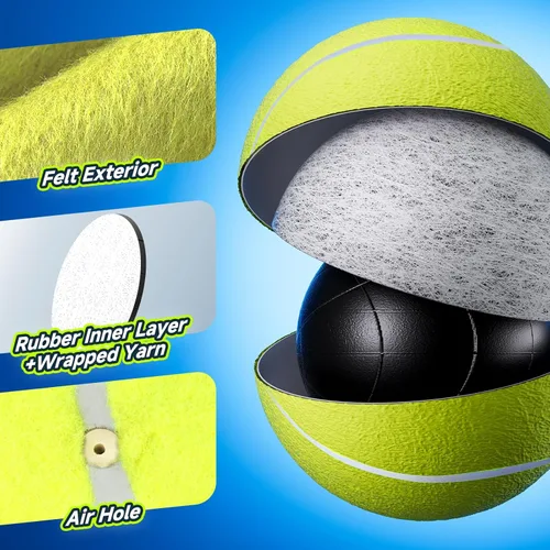Miniatura 3 de HETOO Pelotas de Tenis Gigantes para Perros: Juguetes para Perros Grandes de 9.5 Pulgadas - Pelotas de Juguetes para Perros de Pastoreo al Aire