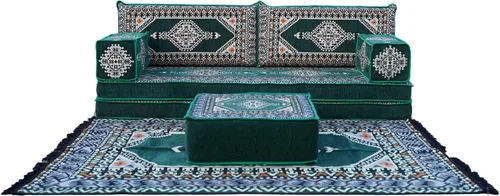 Miniatura 10 de arabicsofa Sofá de piso árabe Jalsa - Sofá tradicional hecho a mano para sala de estar