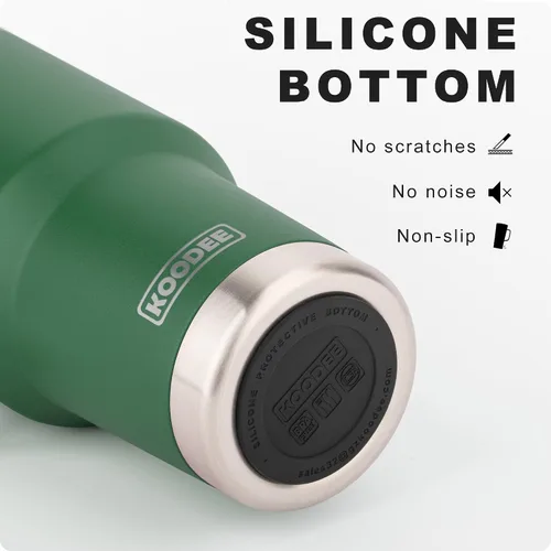 Miniatura 4 de koodee Vaso con asa, vaso de acero inoxidable de 30 onzas con aislamiento de doble pared con tapa y popote para café para hombres y mujeres